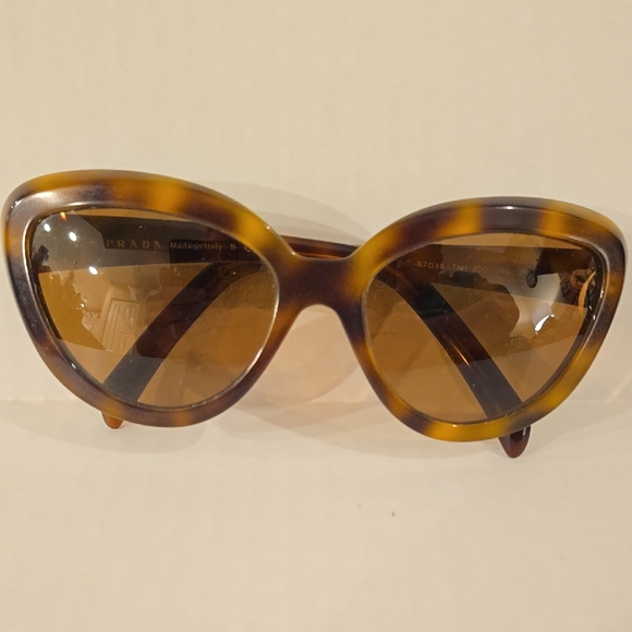 Prada Accessories - Prada Brown Cat-Eye Sunglasses - Model number (SPR 08R). Prescription Lens